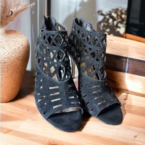 INC Stiletto Open Toe Heels (7.5) - Picture 1 of 7